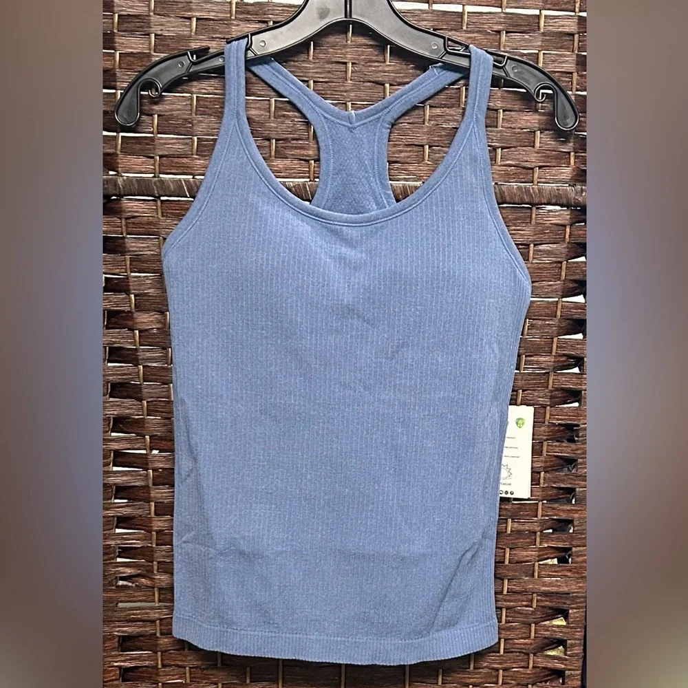 Blue Racerback Tank - Picture 4 of 8